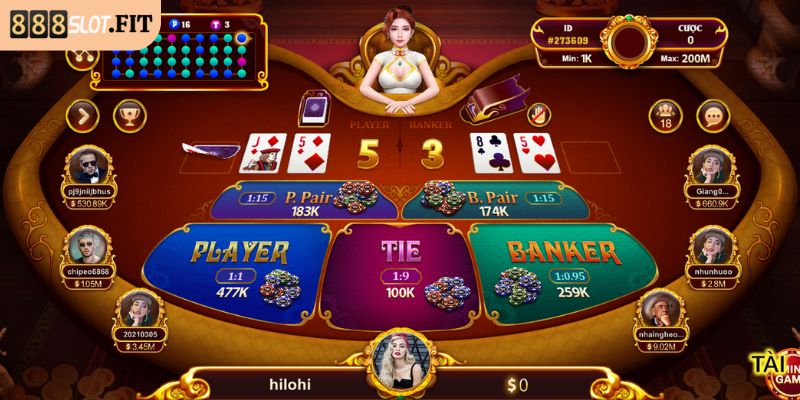 Quy định rút bài cửa Player trong Baccarat 888SLOT